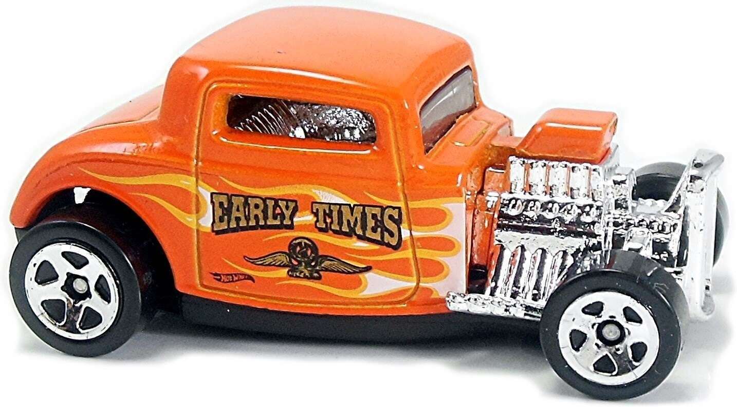 Hot Wheels 2018 - Collector # 129/365 - HW Flames 10/10 - '32 Ford - Orange - IC