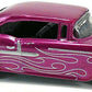 Hot Wheels 2009 - Collector # 052/190 - Super Treasure Hunts 5/12 - '55 Chevy - Spectraflame Magenta - White Walls Real Riders - USA Card