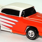 Hot Wheels 2001 - Final Run 2/12 - '55 Chevy - Red & White - Real Riders - Plastic Blister & Card - MPN 26993