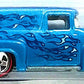 Hot Wheels 2008 - Since '68 / Top 40 # 19/40 - '56 Ford F-100 Panel - Metallic Blue with Flames - 5 Spokes on Red Lines - Metal/Metal