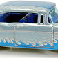Hot Wheels 2010 - Premium / Wayne's Garage 07/39 - '57 Chevy - Silver Blue Metalflake / Blue Flames / Sliver Trim - Metal/Metal & White Wall Real Riders - Wayne's Blister Card - 'SIGNED'