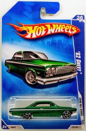 Hot Wheels 2008 - Collector # 076/196 - All Stars 36/36 - '62 Chevy - Metallic Green - USA