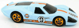 Hot Wheels 2022 - Collector # 058/250 - Retro Racers 4/10 - '67 Ford GT40 Mk.IV - Sky Blue / Gulf Racing