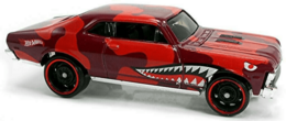Hot Wheels 2020 - Collector # 073/250 - Rod Squad 6/10 - '68 Chevy Nova - Red Camo