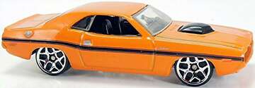 Hot Wheels 2006 - Collector # 029/223 - New Models 29/38 - '70 Dodge Challenger HEMI - Orange - Y5 Wheels - USA '07 Card