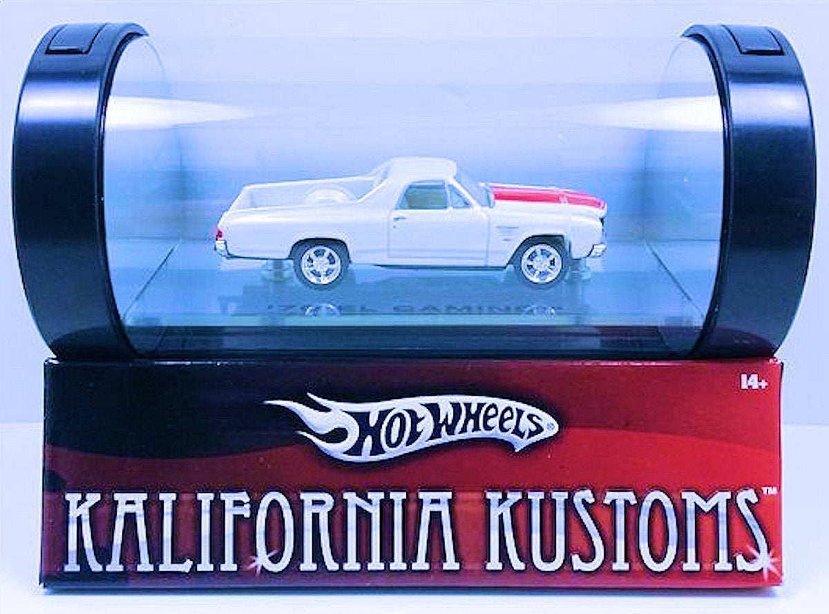 Hot Wheels 2006 - Kalifornia Kustoms - ’70 El Camino - White - Real Riders - Kmart Exclusive - Display Tube Package