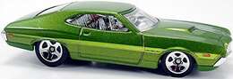 Hot Wheels 2011 - Collector # 002/244 - New Models 2/50 - '72 Ford Gran Torino Sport - Green - USA