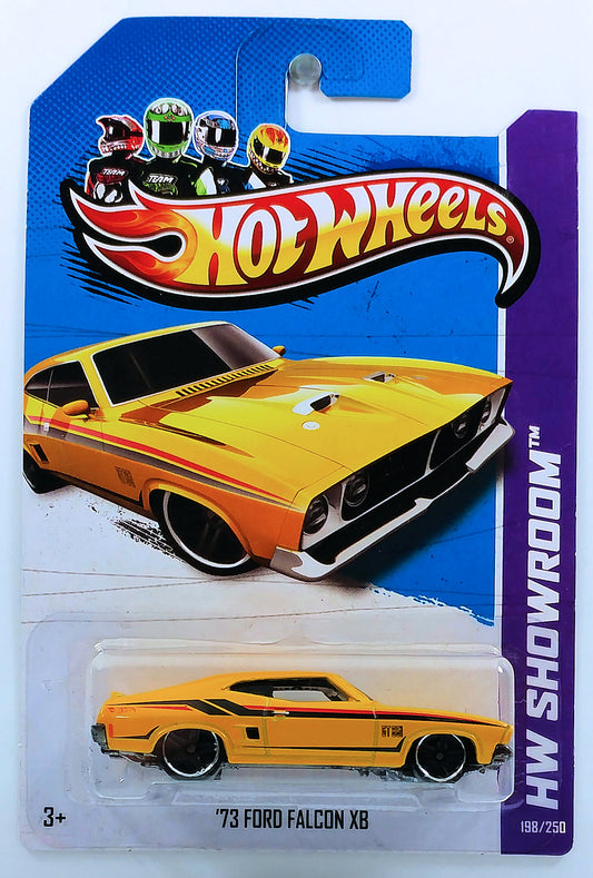 Hot Wheels 2013 - Collector #198/250 - HW Showroom / HW Garage - '73 Ford Falcon XB - Dark Yellow - USA Card