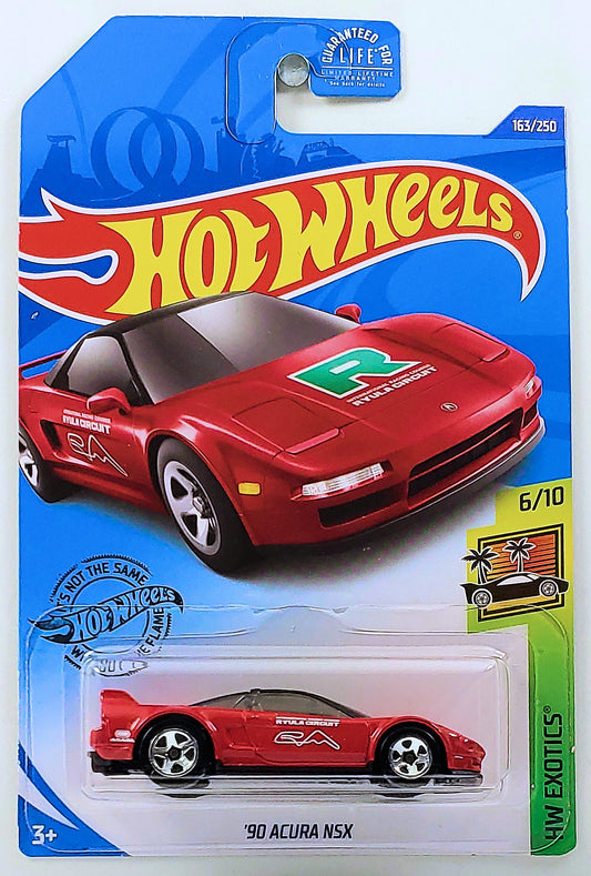 Hot Wheels 2020 - Collector # 163/250 - HW Exotics 6/10 - '90 Acura NSX - Red - USA Card