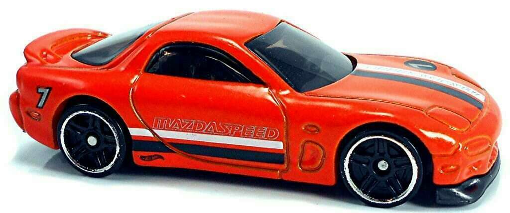 Hot Wheels 2020 - Collector # 043/250 - HW Turbo 4/5 - '95 Mazda RX-7 - Orange - USA Card