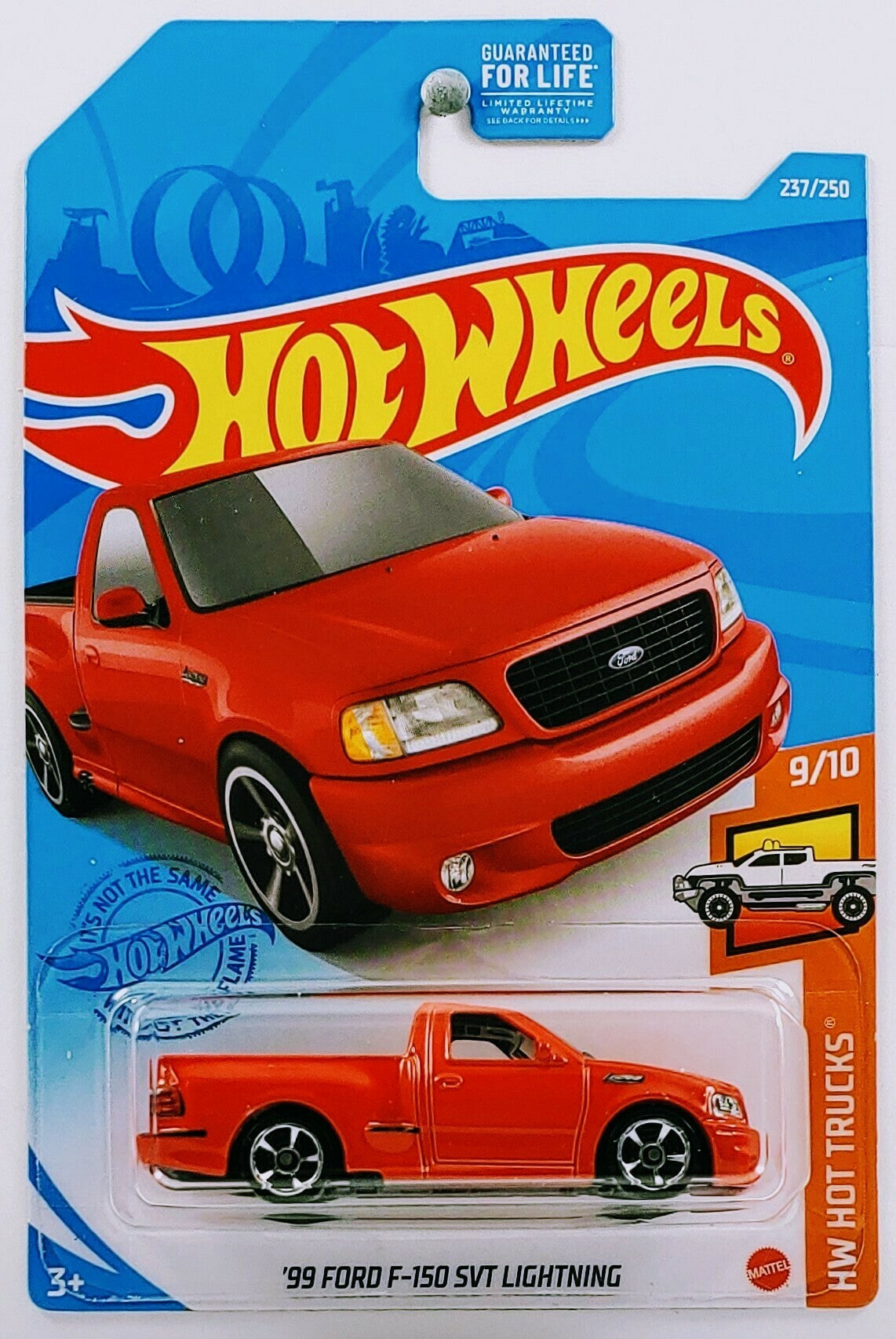 Hot Wheels 2021 - Collector # 237/250 - HW Hot Trucks 9/10 - '99 Ford F-150 SVT Lightning - Red - USA