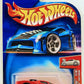 Hot Wheels 2004 - Collector # 009/212 - First Editions 9/100 - 'Tooned Enzo Ferrari - Red - DARK Chrome Engine - USA '04 Old Card