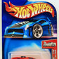 Hot Wheels 2004 - Collector # 009/212 - First Editions 9/100 - 'Tooned Enzo Ferrari - Red - Chrome Engine - USA '04 Old Card - MPN B3556
