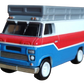 Hot Wheels 2023 - Premium / Car Culture / Team Transport # 55 - '70 Rover P6 Group 2, HW Rally Hauler & HW Rally Trailer - Red, White & Blue - Metal/Metal & Real Riders