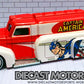 Hot Wheels 2015 - Nostalgia / Pop Culture / Marvel - '38 Dodge Airflow - Red & White - Captain America - Metal/Metal & Real Riders