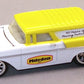 Hot Wheels 2010 - Delivery / Slick Rides # 27/34 - '56 Chevy Nomad Delivery - Yellow & White / Milodon - Metal/Metal & Real Riders