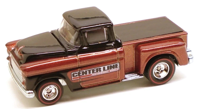 Hot Wheels 2010 - Delivery / Slick Rides # 04/25 - '56 Flashsider - Metallic Brown / Center Line - Metal/Metal & Real Riders