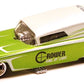 Hot Wheels 2010 - Delivery / Slick Rides 7/25 - '59 Cadillac Funny Car - Green & Silver / Crower Cams - Metal/Metal & Real Riders
