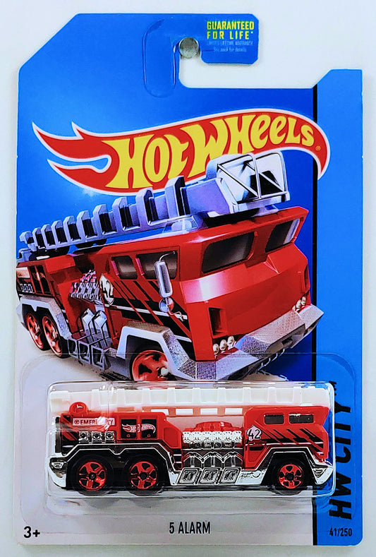 Hot Wheels 2014 - Collector # 041/250 - HW City / HW Rescue - 5 Alarm (Fire Truck) - Red - USA