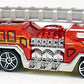 Hot Wheels 2011 - Collector # 178/244 - HW City Works 08/10 - 5 Alarm - Red - 'Fire' / '68' - USA 'Race Online' Card