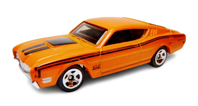Hot Wheels 2012 - Collector # 050/247 - New Models 50/50 - '69 Mercury Cyclone - Orange - Black Stripes - USA