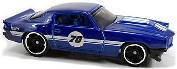 Hot Wheels 2021 - Collector # 179/250 - Then And Now 8/10 - `70 Chevy Camaro RS - Blue - Black MC5 Wheels - Smoke Windows - Blue Interior - Black Plastic Base - USA Card
