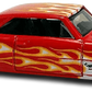 Hot Wheels 2019 - Collector # 143/250 - HW Flames 7/10 - '66 Chevy Nova - Red - FSC