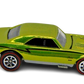 Hot Wheels 2005 - Classics Series 1 # 14/25 - 1967 Camaro - Spectraflame Antifreeze / Black Stripes - 7 Spokes with Red Lines - Opening Hood - Metal/Metal