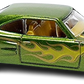 Hot Wheels 2014 - Collector # 212/250 - HW Workshop / Heat Fleet - '69 Dodge Coronet Superbee - Green - Yellow Flames - USA