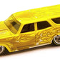 Hot Wheels 2010 - Garage 21/39 - '70 Chevelle SS Wagon - Yellow with Flames - Metal/Metal & Real Riders - Wayne's Garage Blister Card