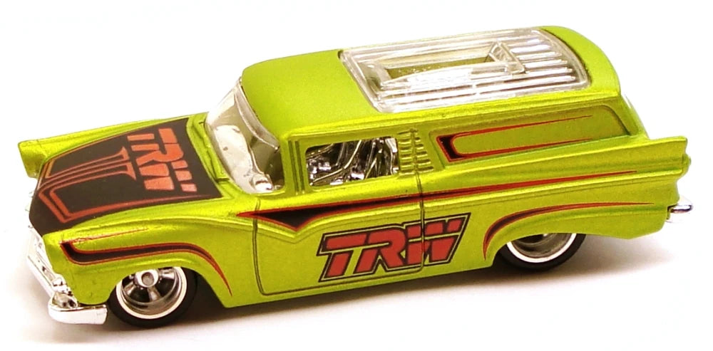 Hot Wheels 2010 - Delivery Slick Rides 29/34 - 8 Crate ('50s Ford Wagon) - Antifreeze / TRW - Metal/Metal & Real Riders