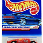 Hot Wheels 1998 - Collector # 647 - First Editions 12/40 - Lakester - Red / Racing Decals / # 61 - 5 Spokes - USA Blue Car Card
