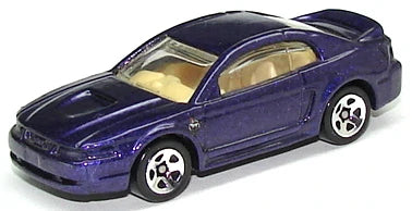Hot Wheels 1999 - Collector # 909 - First Editions 2/26 - '99 Mustang - Purple Metallic - Tan Interior - 5 Spokes - USA