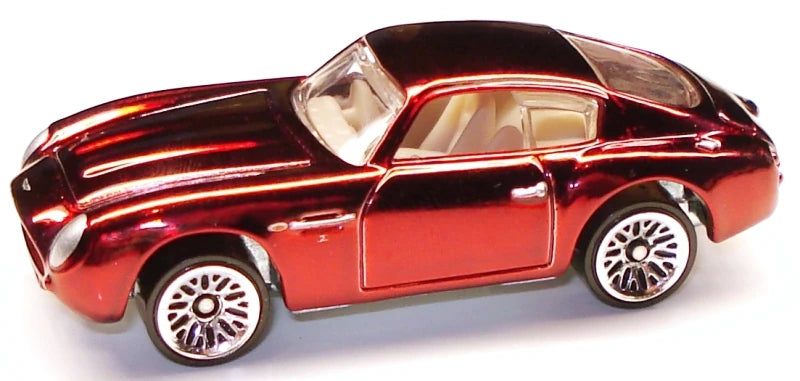 Hot Wheels 2009 - Classics Series 5 # 23/30 - Aston Martin DB4 GT Zagato - Spectraflame Red - Lace Wheels - Metal/Metal - New Casting by Larry Wood