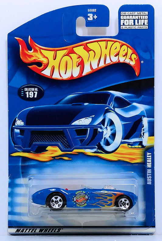 Hot Wheels 2001 - Collector # 197/240 - Austin Healey - Blue - Thailand Base - USA Card