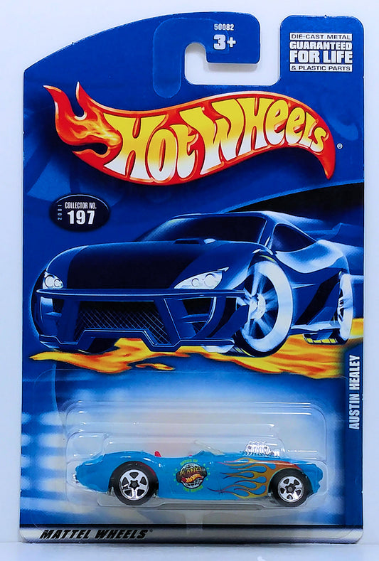 Hot Wheels 2001 - Collector # 197/240 - Austin Healey - Blue - China Base - USA Card