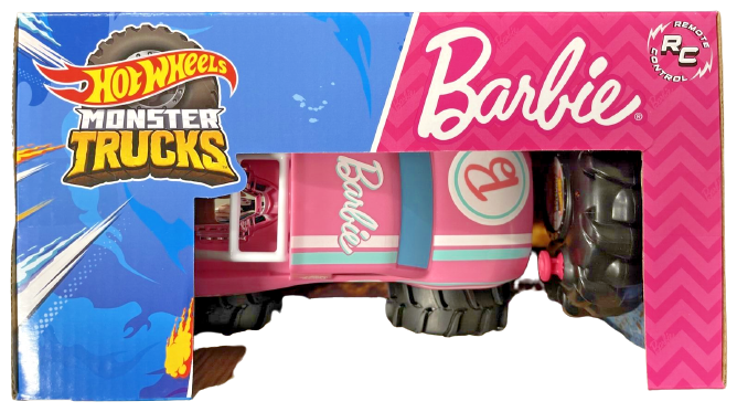 Hot Wheels 2023 - Monster Trucks / Remote Control - Barbie RC - Pink - 1/24 Scale