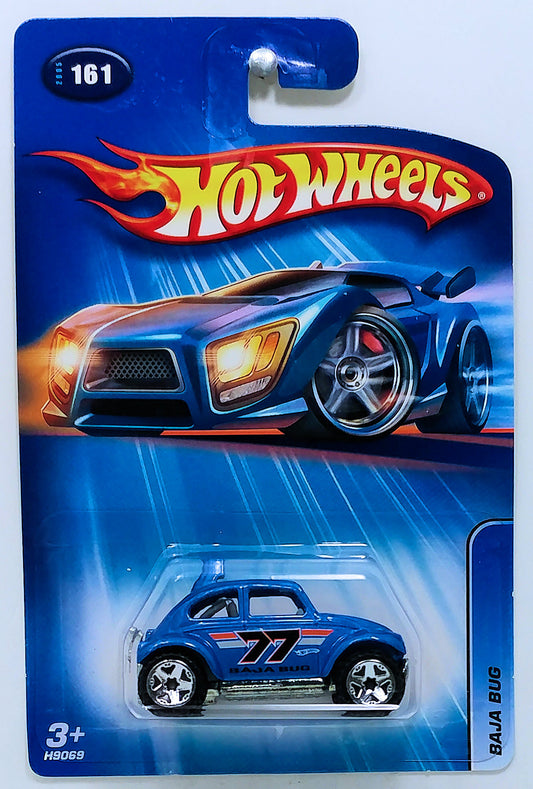 Hot Wheels 2005 - Collector # 161/183 - Baja Bug - Blue - '77' / Gray Interior - USA