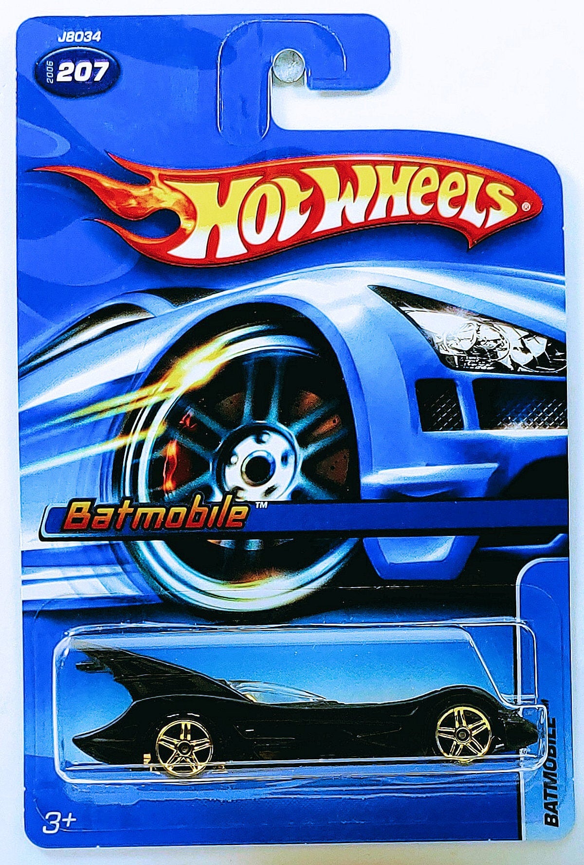 Hot Wheels 2006 - Collector # 207/223 - Batmobile (2004) - Flat Black - USA '07 Instant Win Card