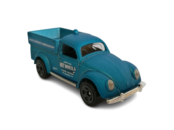 Hot Wheels 2019 - Collector # 047/250 - Volkswagen 9/10 - New Models - '49 Volkswagen Beetle Pickup - Satin Blue - FSC