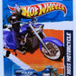 Hot Wheels 2011 - Collector # 168/244 - HW Main Street 8/10 - Boss Hoss Motorcycle - Satin Blue / Longmont Police - USA Card
