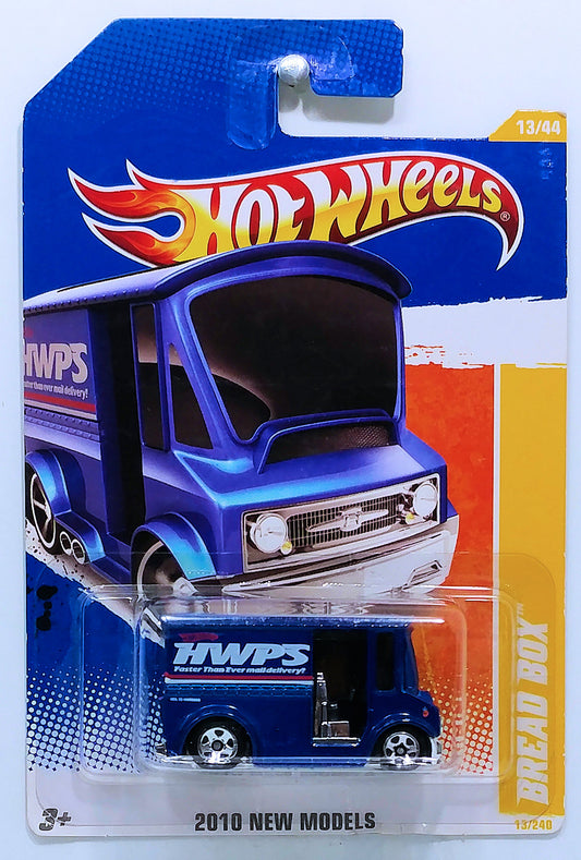 Hot Wheels 2010 - Collector # 013/240 - New Models 13/44 - Bread Box - Blue - USA Card