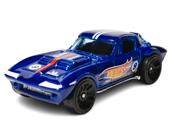 Hot Wheels 2019 - Collector # 233/250 - HW Race Team 9/10 - Corvette Grand Sport - Dark Blue - USA