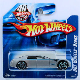 Hot Wheels 2008 - Collector # 085/172 - Hot Wheels Stars - Cadillac Sixteen - Lite Gray - SC