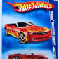 Hot Wheels 2009 - Collector # 122/190 - Heat Fleet 6/10 - Camaro Convertible Concept - Red - Flames - USA