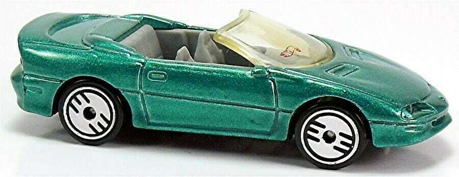 Hot Wheels 1995 - Collector # 344 - Model Series 8/12 - Camaro Convertible - Green Metallic - UH Wheels - USA