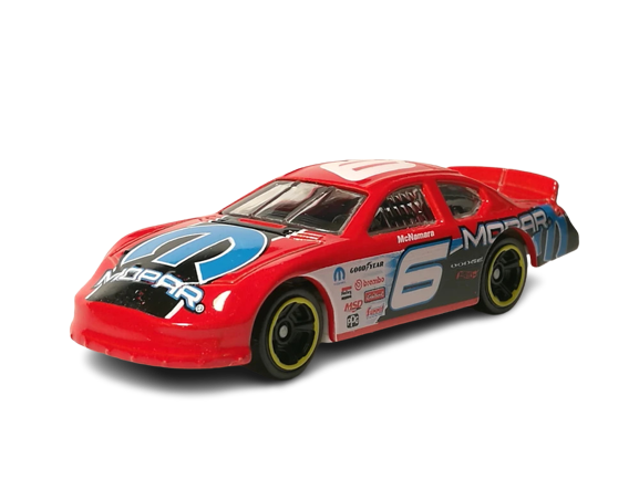 Hot Wheels 2019 - Collector # 076/250 - HW Race Day 5/10 - Dodge Charger Stock Car - Red - FSC