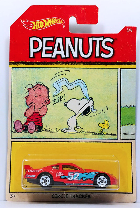 Hot Wheels 2017 - Peanuts Theme Series 5/6 - Circle Tracker - Red / Linus / #52 - Linus & Snoopy Blister Card