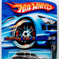 Hot Wheels 2006 - Collector # 068/223 - Chrome Burnerz 3/5 - Cockney Cab II - Chrome/ Union Jack & Flames - Black Plastic Exhaust, Black Scoop, Large Rear Wheels & Black Windows - USA Card