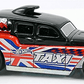 Hot Wheels 2015 - Collector # 008/250 - HW City / HW City Works - Cockney Cab II - Black Roof & Red Body / Union Jack & Taxi Graphic - USA Card